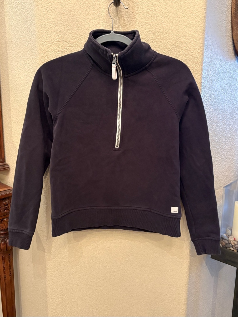 Vuori Women Black Restore Half-Zip Sweatshirt Size XXS
